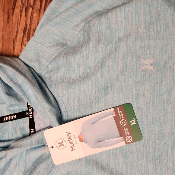 Hurley Mens Long Sleeve Hoodie Performance Shirt - Picture 3 of 6